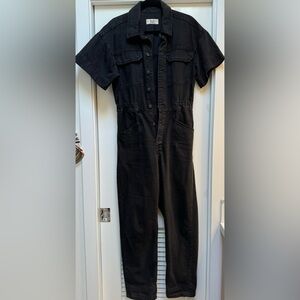 COPY - Black denim jumpsuit. So cute